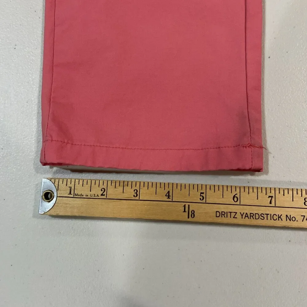 Vineyard Vines OTG On The Go Pink Chino Pants Size 28X32
